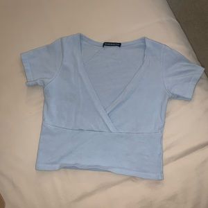 Blue Crop Top